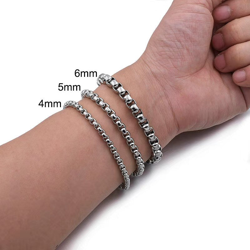 Wholesale Titanium Steel Double Layer Bracelet for Men